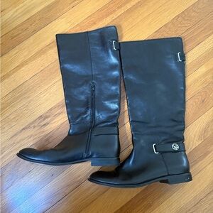 Coach Black Leather Riding Boots